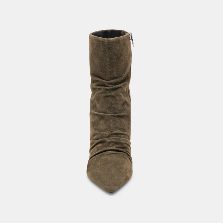 FERNLY WIDE CALF BOOTS ARMY SUEDE^Dolce Vita Clearance