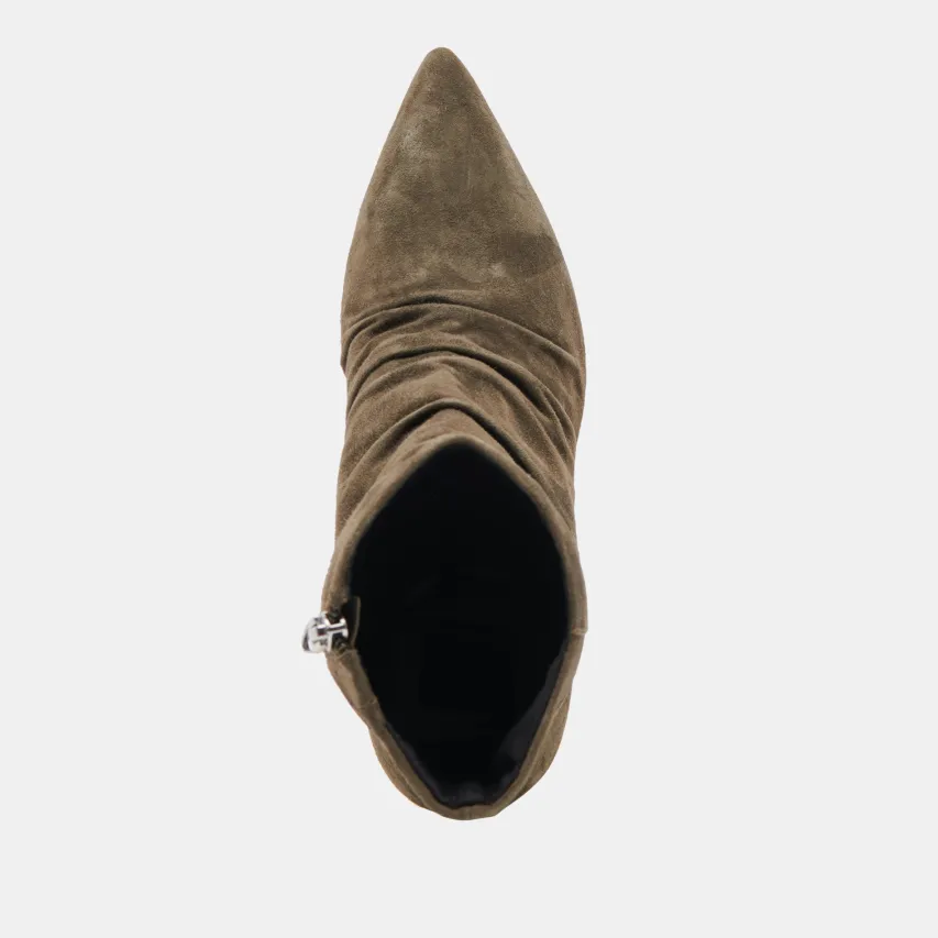 FERNLY WIDE CALF BOOTS ARMY SUEDE^Dolce Vita Clearance