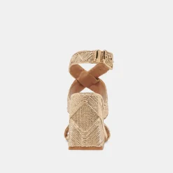 FINNY DECO HEELS GOLD WOVEN STELLA^Dolce Vita Clearance