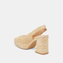 FLORES HEELS NATURAL RAFFIA^Dolce Vita Outlet
