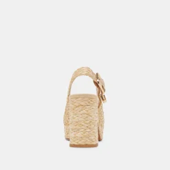 FLORES HEELS NATURAL RAFFIA^Dolce Vita Outlet
