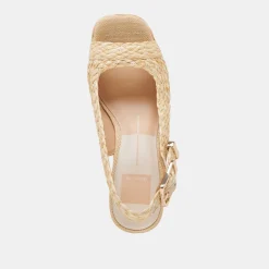 FLORES HEELS NATURAL RAFFIA^Dolce Vita Outlet