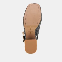 FLORES HEELS ONYX RAFFIA^Dolce Vita Fashion