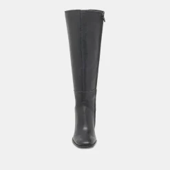 FYNN WIDE CALF BOOTS ONYX LEATHER^Dolce Vita Fashion