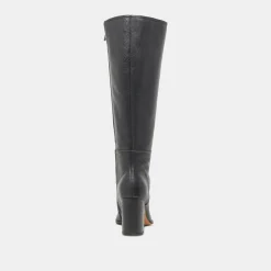 FYNN WIDE CALF BOOTS ONYX LEATHER^Dolce Vita Fashion