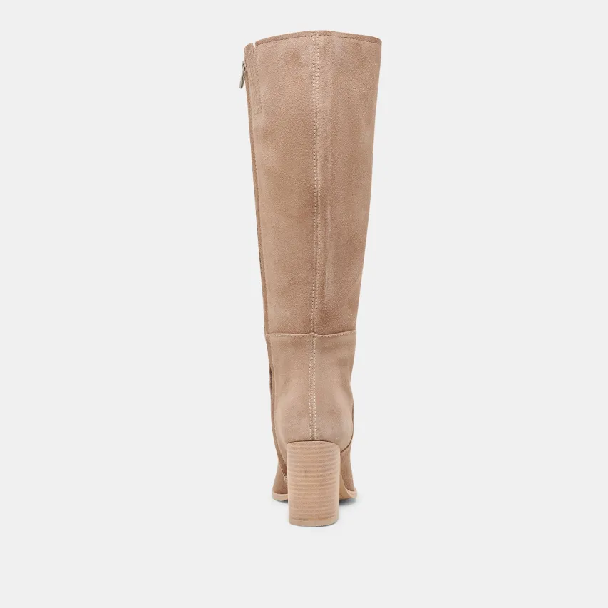 FYNN WIDE CALF BOOTS TRUFFLE SUEDE^Dolce Vita Best