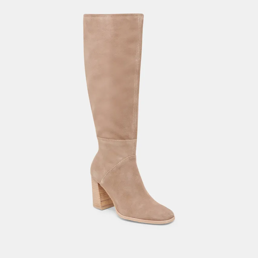FYNN WIDE CALF BOOTS TRUFFLE SUEDE^Dolce Vita Best