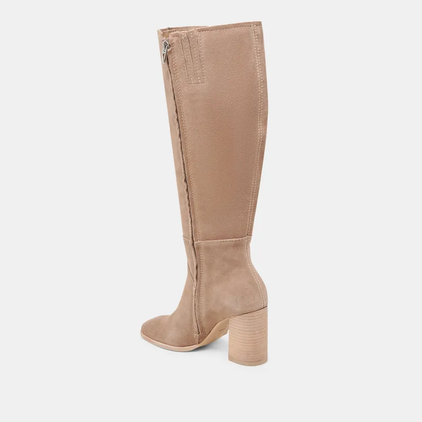 FYNN WIDE CALF BOOTS TRUFFLE SUEDE^Dolce Vita Best