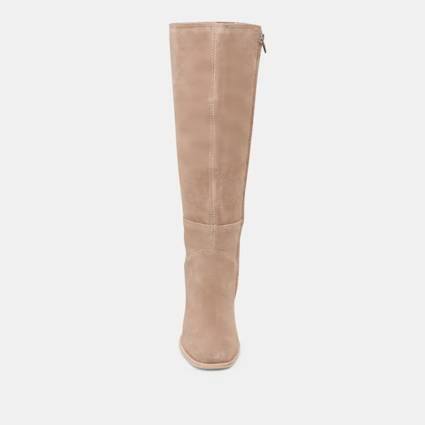 FYNN WIDE CALF BOOTS TRUFFLE SUEDE^Dolce Vita Best