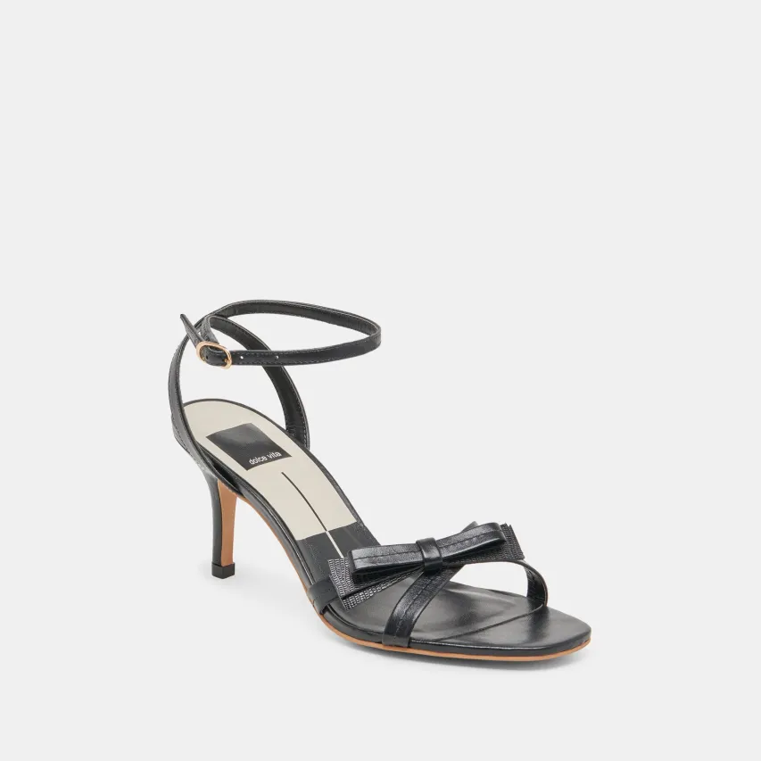 GALOR HEELS BLACK LEATHER^Dolce Vita Fashion