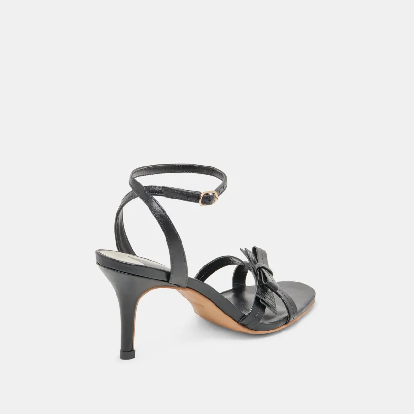 GALOR HEELS BLACK LEATHER^Dolce Vita Fashion
