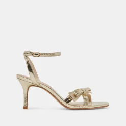 GALOR HEELS GOLD DISTRESSED LEATHER^Dolce Vita Hot