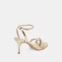 GALOR HEELS GOLD DISTRESSED LEATHER^Dolce Vita Hot