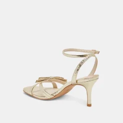 GALOR HEELS GOLD DISTRESSED LEATHER^Dolce Vita Hot