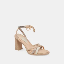 GAZELE HEELS IVORY MULTI LEATHER^Dolce Vita Fashion