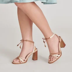 GAZELE HEELS TAN MULTI LEATHER^Dolce Vita Outlet