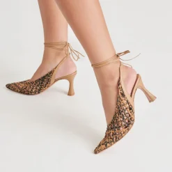 GESICA HEELS BLACK NATURAL WOVEN^Dolce Vita Fashion