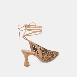 GESICA HEELS BLACK NATURAL WOVEN^Dolce Vita Fashion