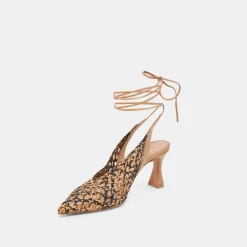 GESICA HEELS BLACK NATURAL WOVEN^Dolce Vita Fashion