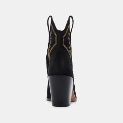 GINNI BOOTIES BLACK NUBUCK^Dolce Vita New