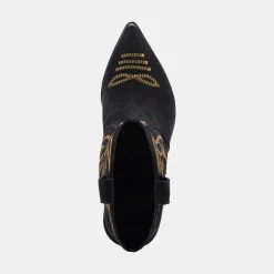 GINNI BOOTIES BLACK NUBUCK^Dolce Vita New