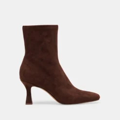 GLAMOR WIDE CALF BOOTS DK BROWN STELLA SUEDE^Dolce Vita Sale