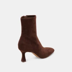 GLAMOR WIDE CALF BOOTS DK BROWN STELLA SUEDE^Dolce Vita Sale