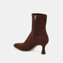 GLAMOR WIDE CALF BOOTS DK BROWN STELLA SUEDE^Dolce Vita Sale