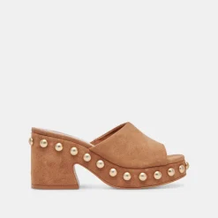 GLORI HEELS PECAN SUEDE^Dolce Vita Discount