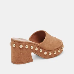 GLORI HEELS PECAN SUEDE^Dolce Vita Discount