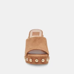 GLORI HEELS PECAN SUEDE^Dolce Vita Discount