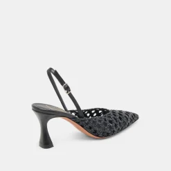 GLORIA HEELS BLACK WOVEN^Dolce Vita Hot