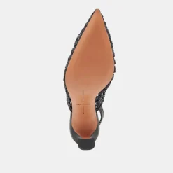 GLORIA HEELS BLACK WOVEN^Dolce Vita Hot