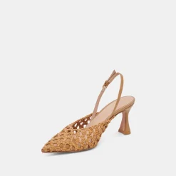 GLORIA HEELS NATURAL WOVEN^Dolce Vita Hot