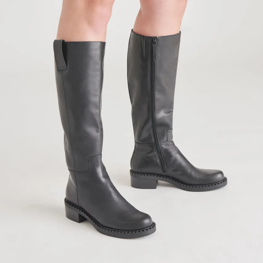 GLORY H2O BOOTS BLACK LEATHER^Dolce Vita New