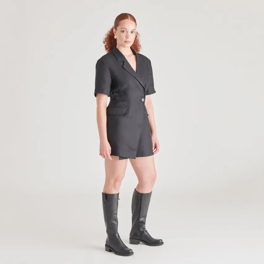 GLORY H2O BOOTS BLACK LEATHER^Dolce Vita New