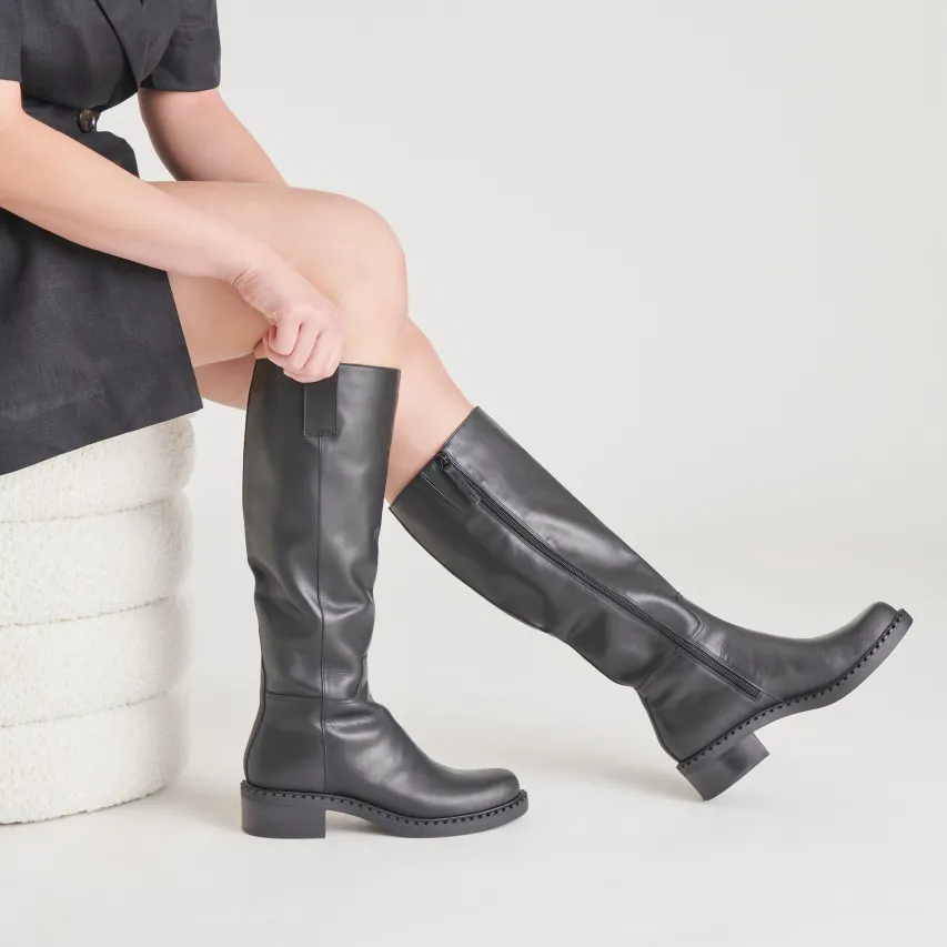 GLORY H2O BOOTS BLACK LEATHER^Dolce Vita New