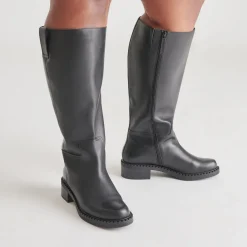 GLORY H2O EXTRA WIDE CALF BOOTS BLACK LEATHER^Dolce Vita Sale
