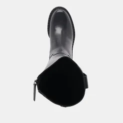 GLORY H2O WIDE CALF BOOTS BLACK LEATHER^Dolce Vita Outlet