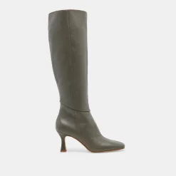 GYRA BOOTS DARK OLIVE LEATHER^Dolce Vita Clearance