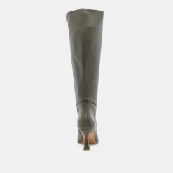 GYRA BOOTS DARK OLIVE LEATHER^Dolce Vita Clearance