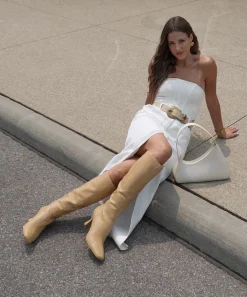GYRA BOOTS TAN LEATHER^Dolce Vita Outlet