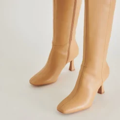 GYRA BOOTS TAN LEATHER^Dolce Vita Outlet