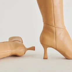GYRA BOOTS TAN LEATHER^Dolce Vita Outlet