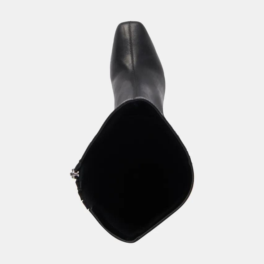 GYRA EXTRA WIDE CALF BOOTS BLACK LEATHER^Dolce Vita Fashion