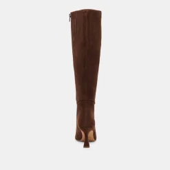GYRA EXTRA WIDE CALF BOOTS DK BROWN SUEDE^Dolce Vita Fashion