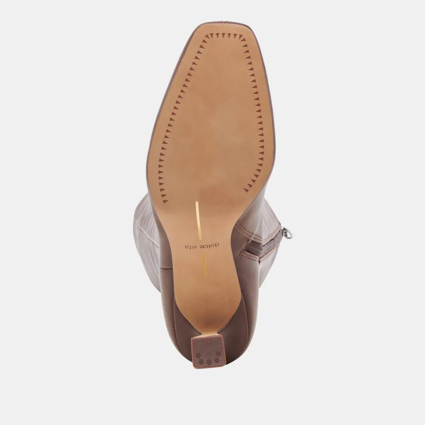 GYRA EXTRA WIDE CALF BOOTS CHOCOLATE LEATHER^Dolce Vita Discount