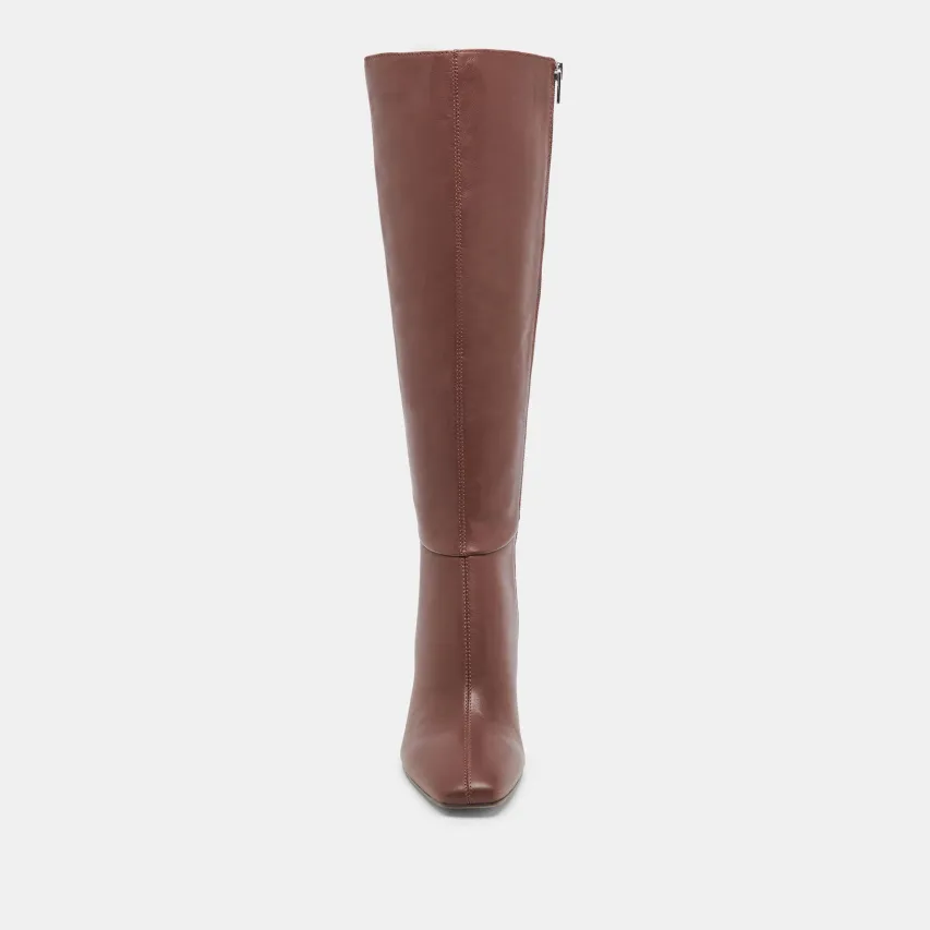 GYRA WIDE CALF BOOTS CHOCOLATE LEATHER^Dolce Vita Fashion