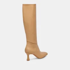 GYRA WIDE CALF BOOTS TAN LEATHER^Dolce Vita Hot