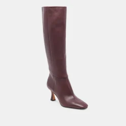 GYRA WIDE CALF BOOTS WINE LEATHER^Dolce Vita Sale